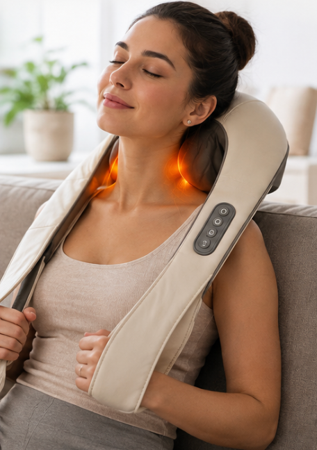 Masajeador de Cuello y Hombros 5D con Calor – Restiq