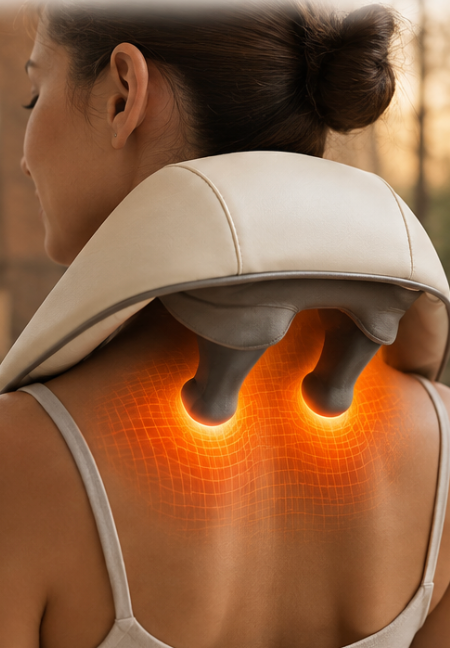 Masajeador de Cuello y Hombros 5D con Calor – Restiq